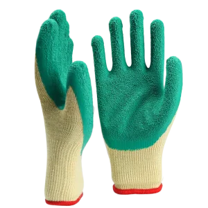 Anti slip Agricultural Labor protection Hanging Rubber Workers Working on the Ground Labor Protective Wrinkle Gloves