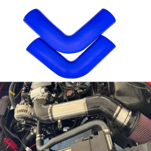 Aramid Fabric Reinforced Silicone Hose, 15mm ID, 25mm OD, 45/90/135 Degree Elbow, Turbo Intercooler