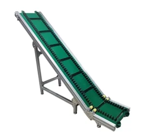Automatic Motorized Hopper Incline Belt Conveyor with Bucket Climbing PU PVC Powered Incline Conveyor