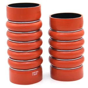 Automobile Custom High Temperature Resistant Silica Gel Corrugated Hose With Welding Service