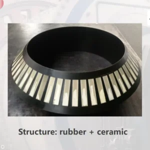 Ball Mill Feed Seal Ring Conical Structure Rubber Elastic Auto Compensate Gap Prevent Slurry Splashing Ceramic Optional 100kg