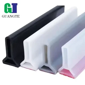 Bendable Self Adhesive Silicone Rubber Threshold Strip Water Retaining Strips For Industrial Bathroom Countertops Custom Cutting