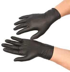 Black 4 5 6 8 Mil Disposable Medical Examination Household Kitchen Food Powder Free Nitrile Hand Gloves Box Of 100 Pieces