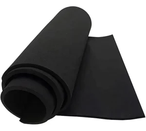 Black Closed Cell Foam EPDM Rubber Sheets Heat Resistant Rubber Insulation Foam