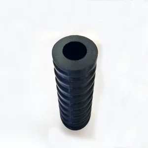 Black Composite Rubber Spring Damping Spring Customized Rubber Buffer Block with Steel Spring Insert