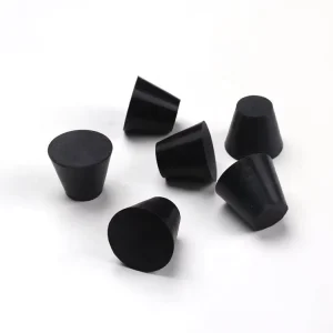 Black Conical Rubber Foot Pads for Fixed Support