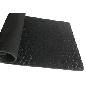 Black Customizable Anti Slip Rubber Sheet Cutting Service 3mm Thick Unmatched Grip Safety Long Lasting Performance