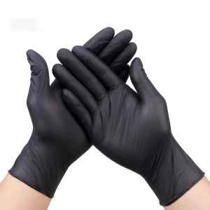 Black Disposable Tattoo Nitrile Gloves Guantes De Nitrilo Powder Free Nitrile Gloves Heavy Duty Nitrile Disposable Gloves