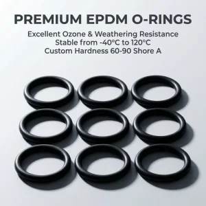Black EPDM O-Ring Chemical-Resistant Sealing Gasket for Plating Equipment and Surface Finishing Tools