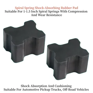 Black Four-Corner Plum Blossom Rubber Coupling Shock-Absorbing Pad