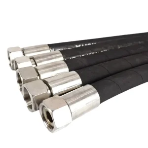 Black High-Pressure Hydraulic Rubber Hose