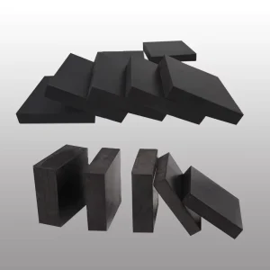 Black Machine Tool Vibration-Damping Rubber Pads, Anti-Vibration Noise-Reduction Blocks for Central Air Conditioning