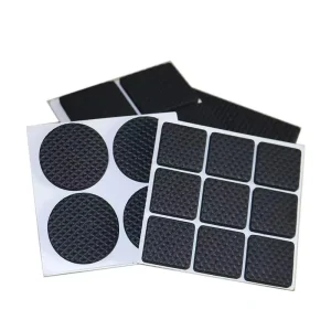 Black Mesh Silicone Pad Non Slip Rubber Gasket Self Adhesive Silicone Foot Pad Silencer Shock Absorbing Gasket