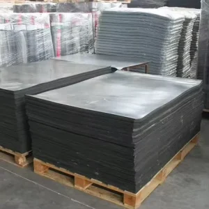 Black Natural Rubber Sheet Custom Cut Dimensions for Floor Protection Backing Plate
