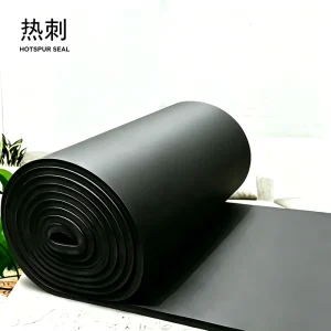 Black Neoprene Rubber Foam Mat and Sheet Open Cell Single Sided Self Adhesive Rubber Foam