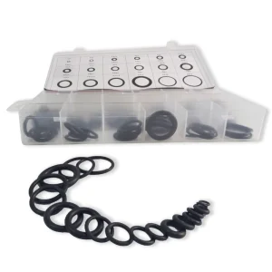 Black Oil-Resistant Rubber O-Ring Seal Ring, 15 Sizes