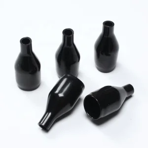 Black Protective Rubber Sleeves Customizable Anti-Collision Molding Process