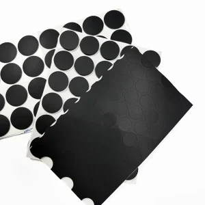 Black Round Self Adhesive Silicone Rubber Feet Non Slip Shockproof Waterproof Wear Resistant Bumpon Pads for Furniture Devices