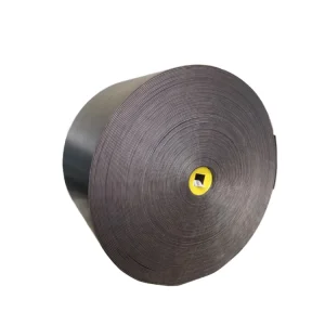 Black Rubber Conveyor Belt 54 Endless 340 Density Fabric Reinforced Nylon Rubber Custom Cutting Processed High Strength EP Model