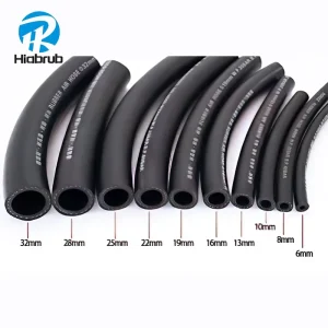 Black Rubber Engine Oil Hose, 137 mm, for Diesel, Gasoline, Air, and Water Delivery