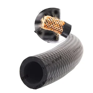 Black Rubber Hose Oil Transportation High pressure Pipe Fiber woven Explosion proof Hose