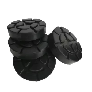 Black Rubber Lift Pad Anti-Slip Mat for Auto Lifts and Wheel Alignment, Oil Resistant