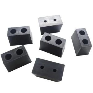 Black Rubber Shock-Absorbing Anti-Vibration Buffer Pads and Blocks for Machinery Equipment