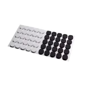 Black Self-Adhesive EVA Rubber Pad Anti-Slip Footrest for Tea Trays