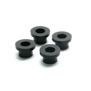 Black Silicone Rubber Plug with Through Hole