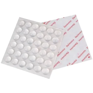 Black Silicone Rubber Self-Adhesive Non-Slip Bumper Feet for Furniture, Glass Tables, Notebooks