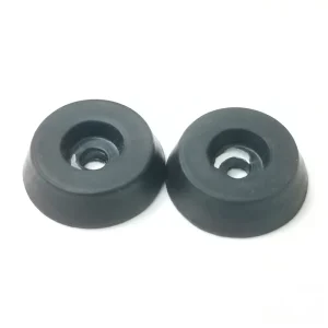 Black Silicone Rubber Shockproof Foot Pads 18 x 15 x 5 mm