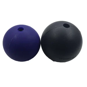 Black Soft Solid Rubber Ball With Hole Big Rubber Balls