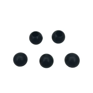 Black Solid Rubber Ball