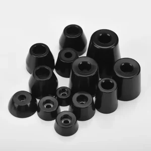 Black Steel Gasket Environmental Protection Rubber Foot Pads for Tables Chairs Equipment and Furniture