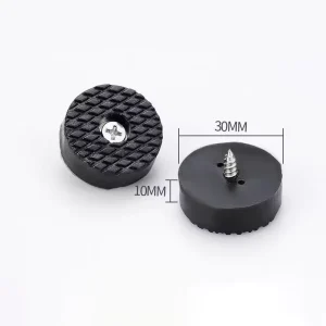 Black Transparent Silicone Rubber Feet Pads, Anti-Slip Furniture Foot Protectors for Table, Sofa, Chair and Stool Legs