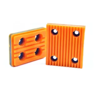 Block Concrete Machine Clamping Pad PU Rubber Shock Absorb Claw Block Pu Polyurethane Buffer Block for Forklift Clamping Bricks