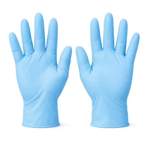 Blue 5mil Nitrile Gloves for Medical Examination Powder Free and Hand Safety for Laboratory Use in Food Production
