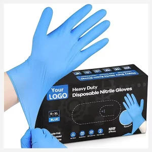 Blue Black 100% Nitrile Gloves 9 Inches Barber Tattoo Shop Beauty Pink Glove Custom Box Latex Free Black Nitrile Gloves