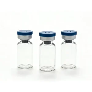 Borosilicate Glass Tubular Vials 3ml with Rubber Stopper and Firm Sealing Cap Sample Storage