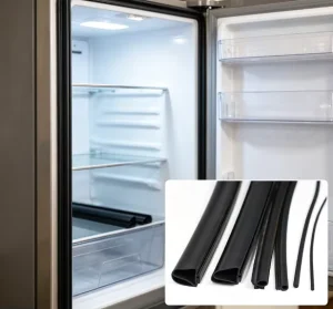Bothwin EPDM Co extruded Rubber Seal with Plastic Clip for Industrial Household Appliance Assembly (Cutting Service Available)
