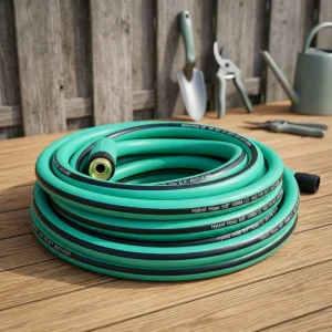 Braided Garden Water Hose with Standard Connectors for Gardening and Daily Cleaning