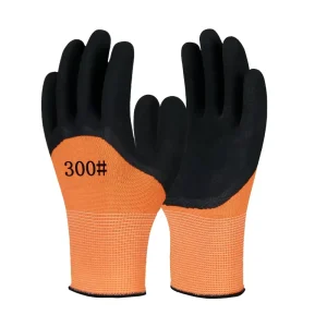Breathable Anti-slip Utility Crinkle Latex Coated Safety Work Gloves