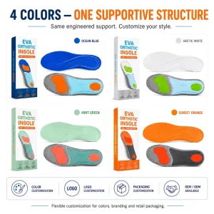 Breathable High Resilience Poron Dual Cushioning Sports Basketball Running Jumping Shock Absorbing EVA Shoe Insole