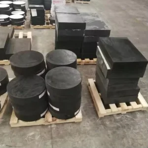 Bridge Construction 400x250x86mm Laminated Rubber Bearing Natural Rubber Elastomeric Bridge Bearings with PTFE slip Plates