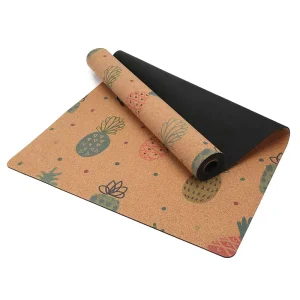 Bulk Yoga Mats Custom Logo Cork Natural Rubber Non Slip Eco Friendly 5mm Factory Price with Free Artwork Assistance