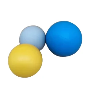 Burst Balls Yellow Shape Silicone Fitness Colorful Plastic Solid Small Pet Round Food Bouncy Bouncy Ball