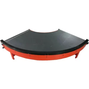 CE Certified 90 Degree PU Curve Belt Conveyor Space Saving Industrial Turning Conveyor for Electronic Production Line
