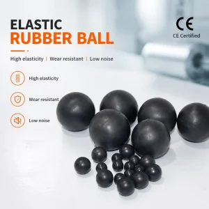 CE Certified High Elasticity Rubber Ball Industrial Solid Rubber Ball Wear Resistant Durable OEM ODM Supplier