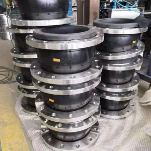 Carbon Steel EPDM Flexible Double Sphere Rubber Bellow Expansion Joint with Flange