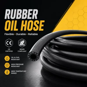 Chemical Resistant Flexible Rubber Banana Oil Hose, High Temperature High Pressure Fuel Oil Delivery Pipe